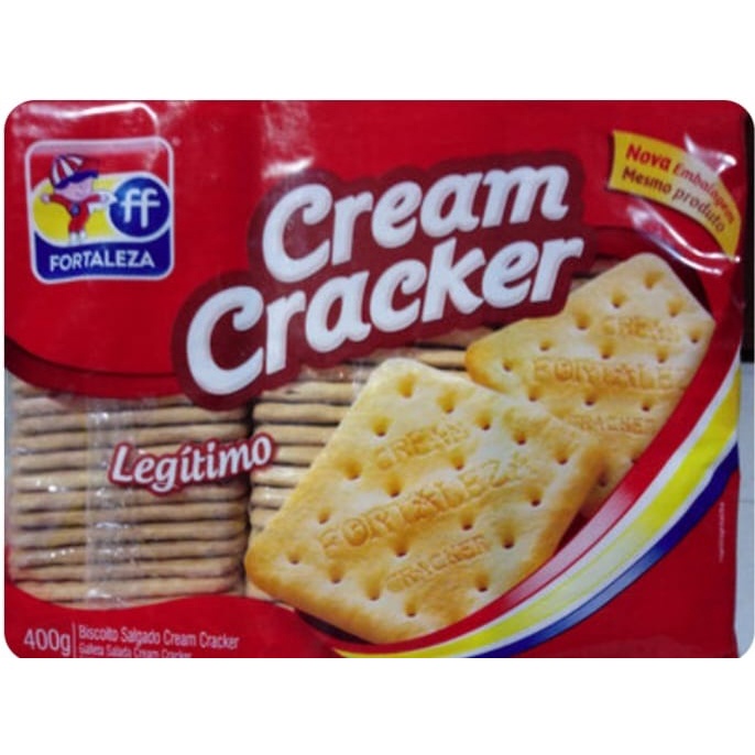 Biscoito Cream cracker Salgado 350g legitimo. Shopee Brasil