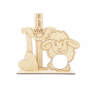 Kit 20un. Porta Bombom Ovelha Lembrancinha Páscoa Religioso - Ele Vive - MDF Cru em Oferta na Shopee