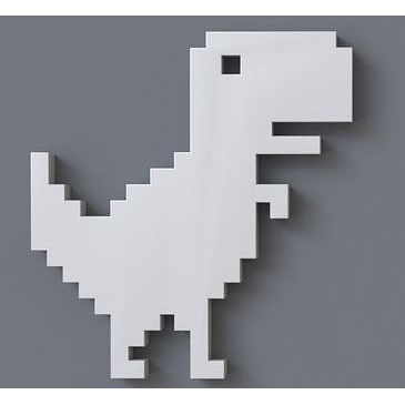 T-Rex Dinosaur (O Jogo Google Dino) impressão 3D