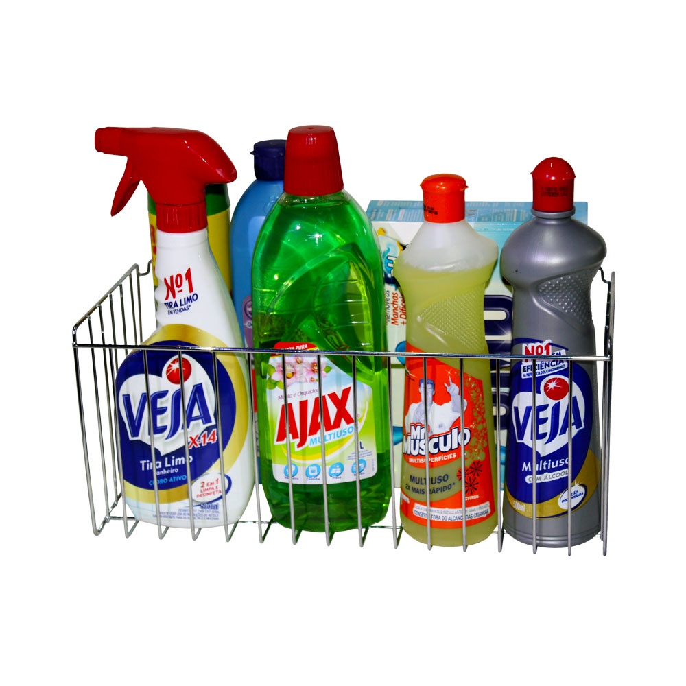 Cesto Multiuso Aramado Cozinha Material Limpeza | Shopee Brasil