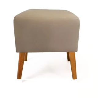 Puf Puff Suede Varias Cores Marrocos Pés Palito Castanho