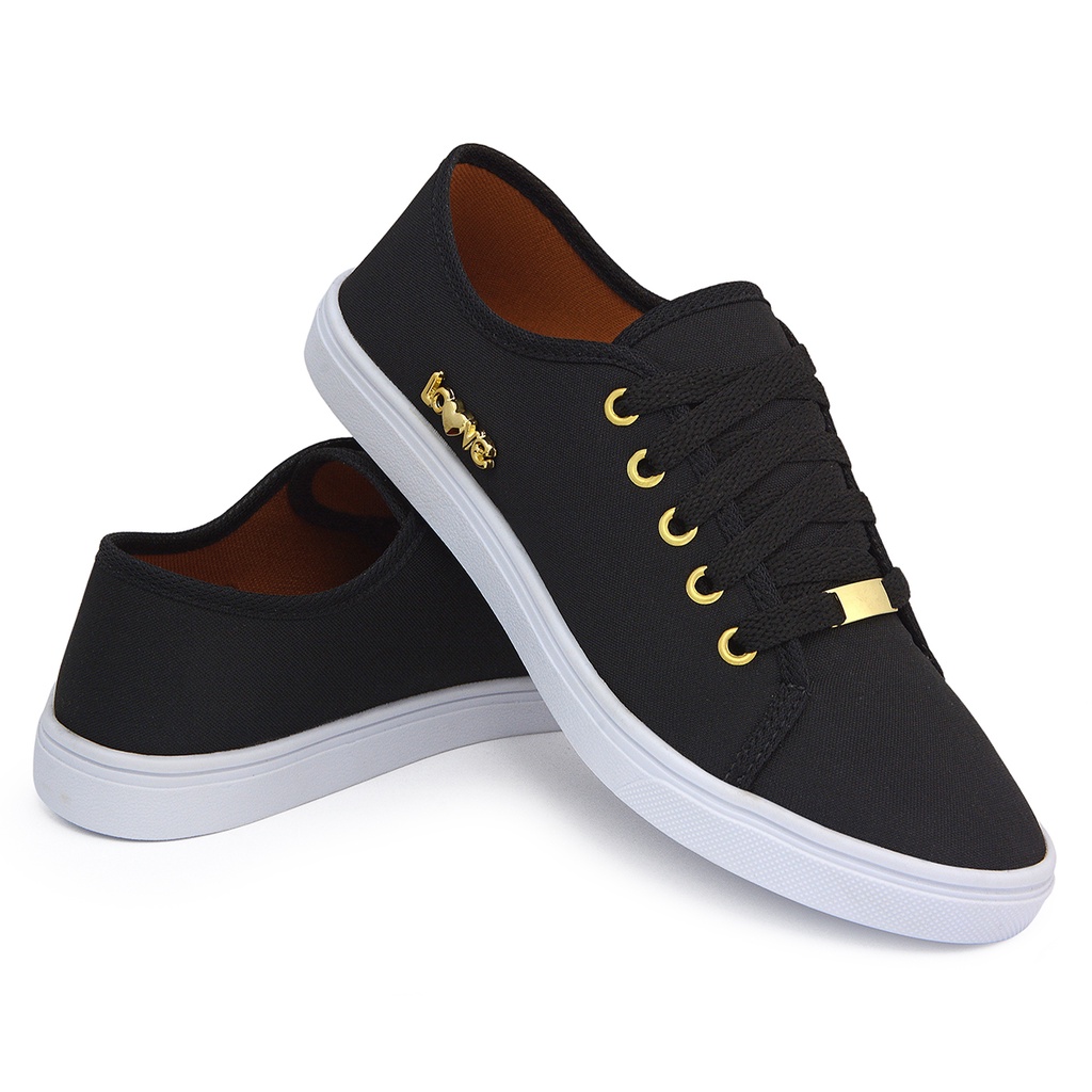 Tênis Sapatênis Feminino Love Sapatilha Super Confortável Envio Rápido Promoção