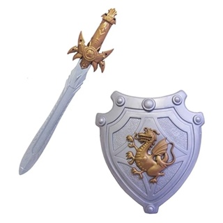 Kit Guerreiro Medieval Escudo e Espada Mini Toys 0369A