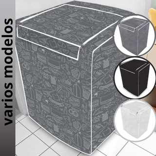 Capa Máquina de Lavar Estampada Com Zíper Todos Tamanhos e Marcas Electrolux Brastemp Consul 7KG, 8KG, 9KG, 10KG, 11KG, 12KG, 13KG, 14KG, 15KG, 16KG, 17kg