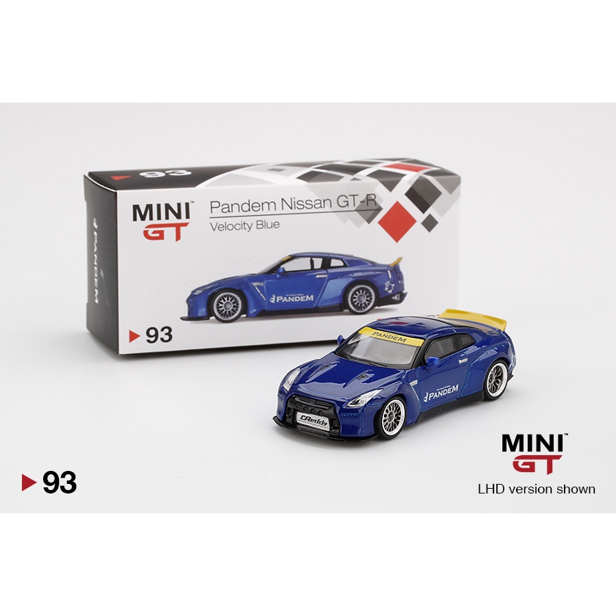 MINI GT MGT00093-R 93 Pandem Nissan (R35) Velocity Azul RHD 1 : 64