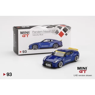 MINI GT MGT00093-R 93 Pandem Nissan (R35) Velocity Azul RHD 1 : 64 Escala Fundida Carro Modelo