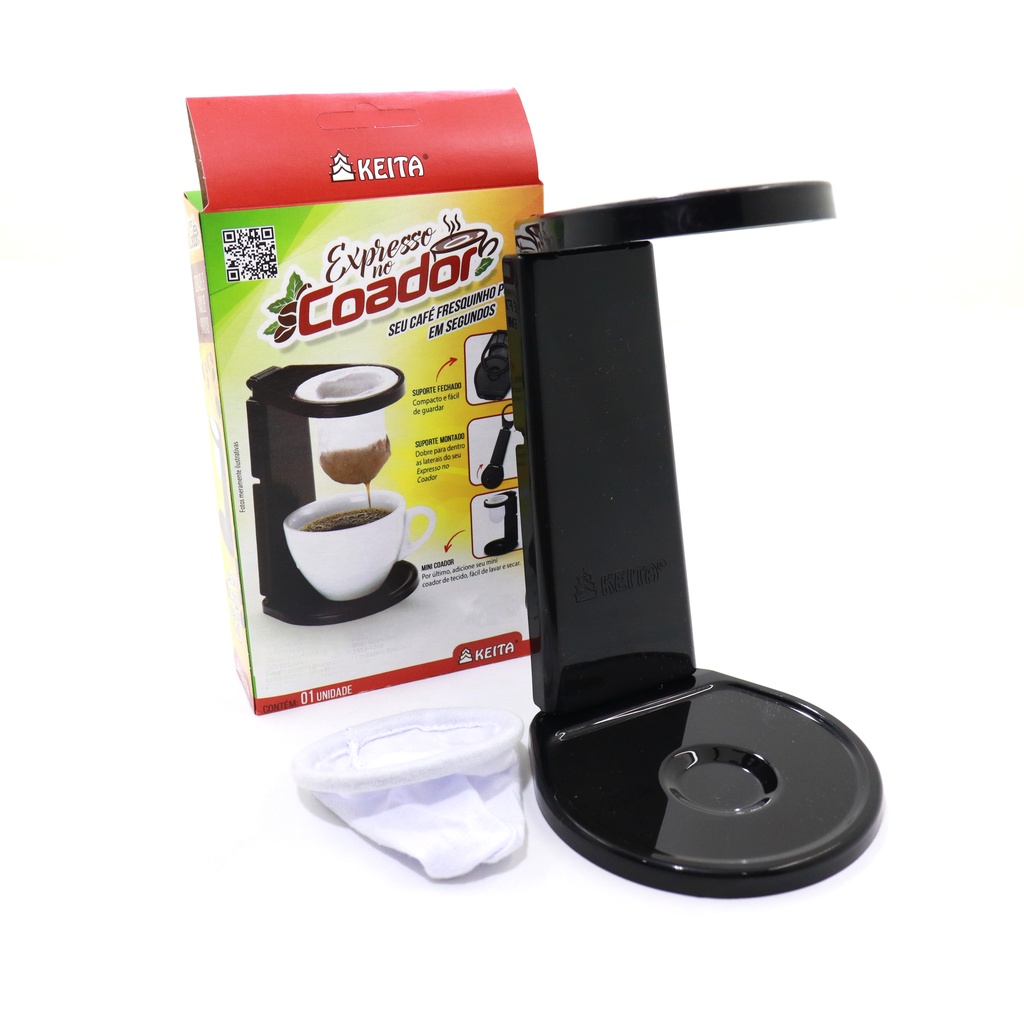 Mini Coador de Café com Suporte Dobrável CHÁ/ CAFÉ SUPORTE PLÁSTICO ...