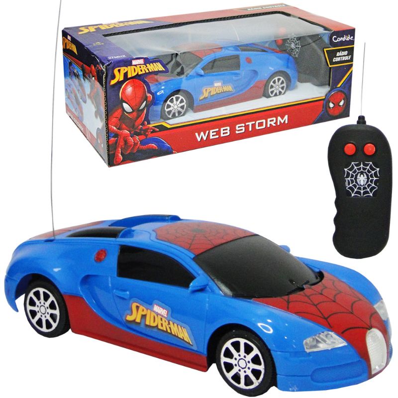 Carro Controle Remoto Homem Aranha Web Storm - Candide - AliExpress