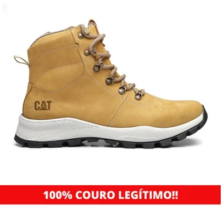 Bota Masculina 100% Couro Coturno Adventure Caterpillar