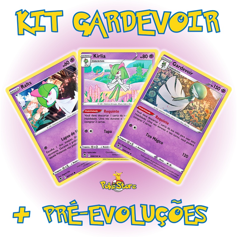 Kit Carta Pokémon Gardevoir Ex Kirlia Ralts