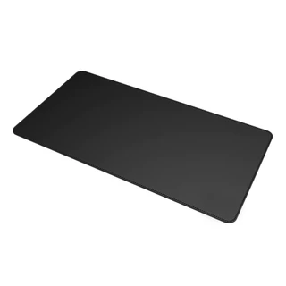 Desk Pad Gigante Couro Sintético Preto Feltro Costurado Básico