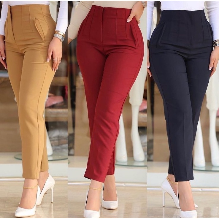 Calça ZR Alfaiataria feminina Cintura Alta Lançamento