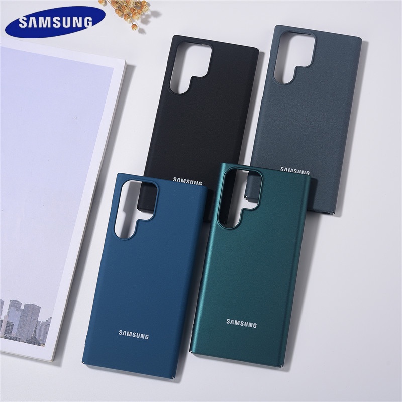 Capa Protetora De Arenito Fosco Fino De Luxo Para Samsung Galaxy S22 Ultra Hard PC À Prova De Choque Coque