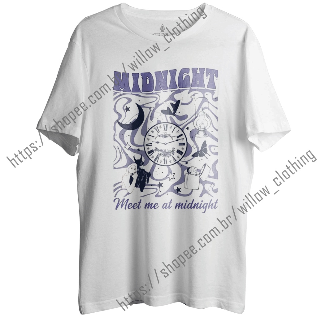 Camiseta Taylor Swift Mid Night Tee Shirt - Hnatee