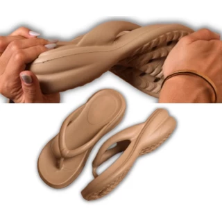 Chinelo Nuvem Feminino Original Ortopédico Super Leve e Confortável Tamanco Anabela Ortopedico Eva Macio Sandália Feminina Salto Casual