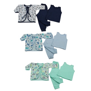 Kit 3 Conjunto Pagão Menino Menina Recém-Nascido em Oferta na Shopee