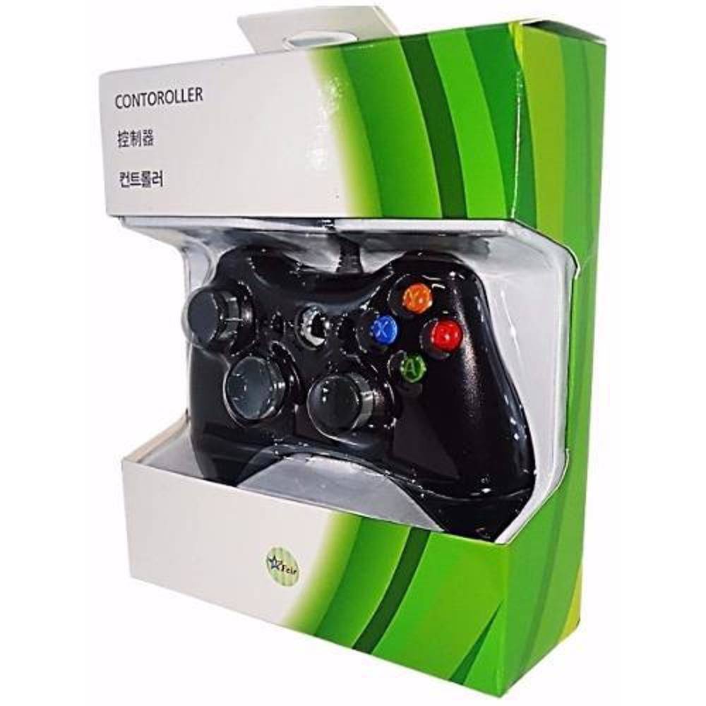 Controle De Xbox 360 Com Fio PC Fat E Pc Joystick Jogo gamepad Barato Promocao Shopee Brasil