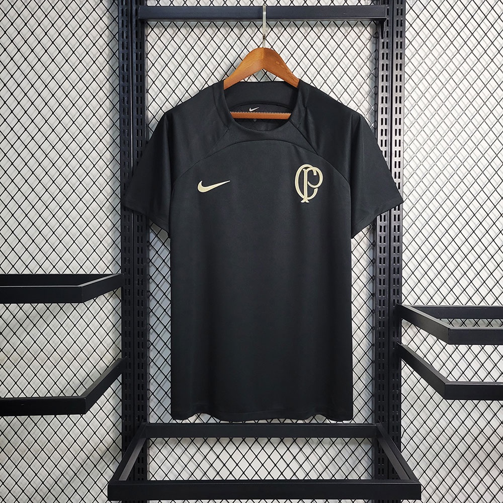 2023 2024 Fato De Treinamento Corinthians Negro Camisa Personalizada