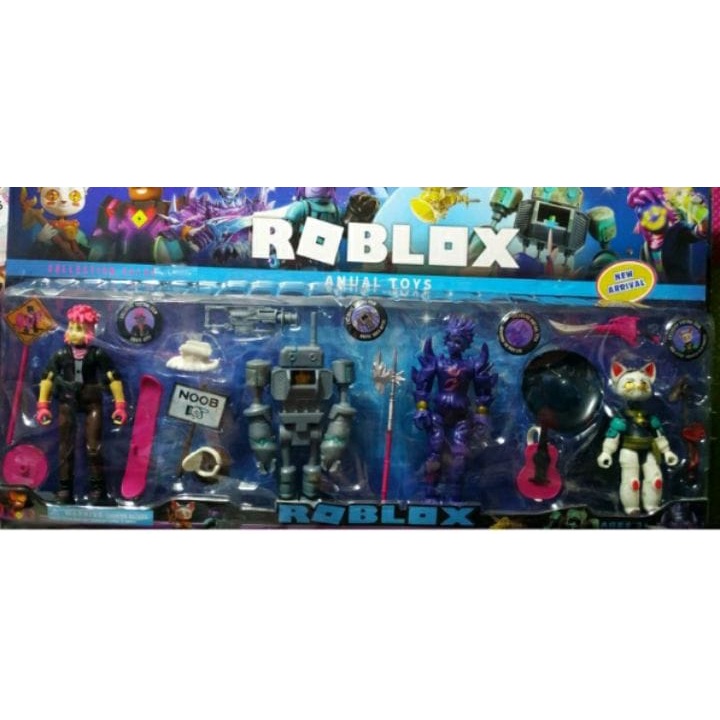 Coleção Exclusiva: 24 Bonecos Roblox Série NOOB c/ Acessórios
