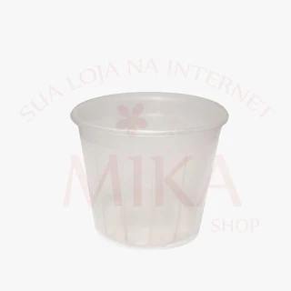 Kit 5 Vasos Plastico Pote Tamanho 15 Transparente de 1 Litro Para Plantas Suculentas Artesanato