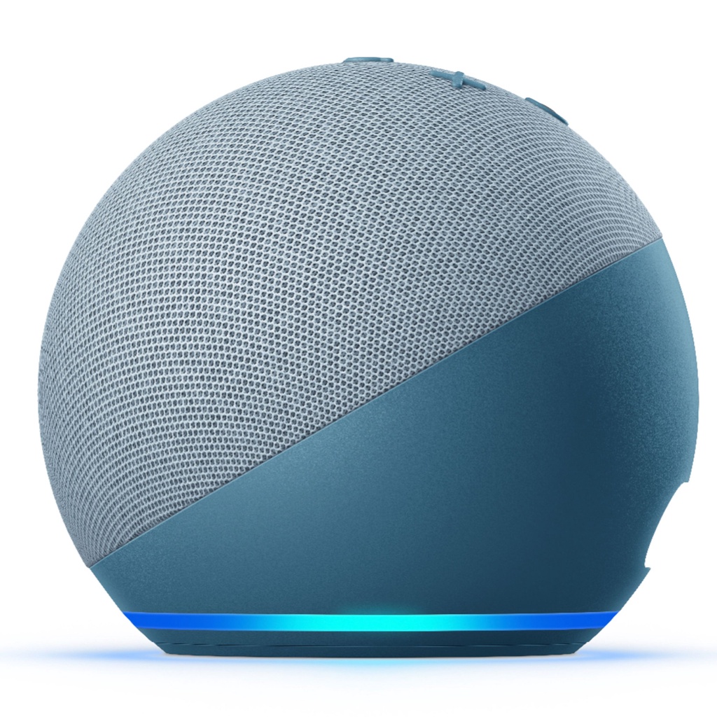 Amazon Echo (4ª Geração): Grande Com som premium, hub de casa inteligente e Alexa Azul, Preto ou Branco