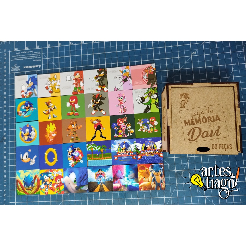 Jogo da Memória em MDF - Sonic (vários modelos) | Shopee Brasil