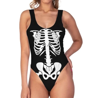 Body Regata Esqueleto Hallloween Carnaval Fantasia Festa Eventos