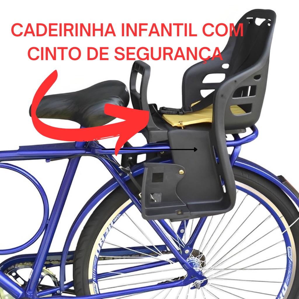 Banco Mobilete Assento Garupa Grau Ralador Com Bagageiro Bike Bicicleta  Motorizada