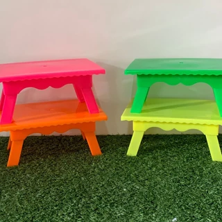 Mesinha Decorativa Mesa Para Doces Mesa - Decoração Centro De Mesa Candy Colors Neon