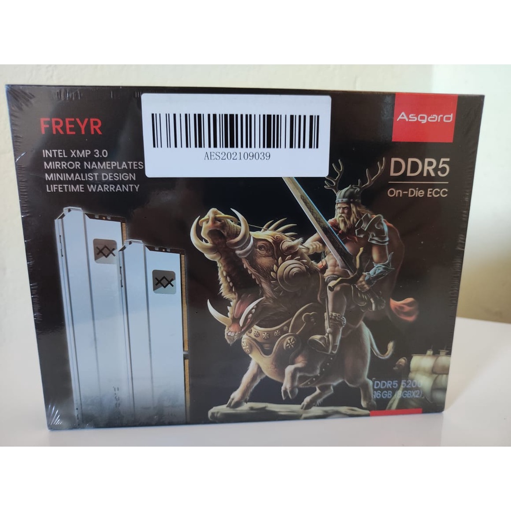 Memória Ram Asgard Freyr T3 16gb (2x8) 5200mhz Ddr5 - KIT LACRADO