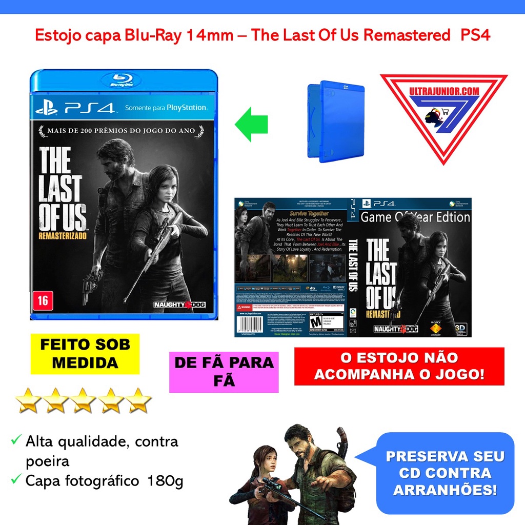 Capa The Last Of Us com estojo Ps4 sem jogo - foto 2