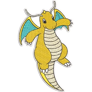 patch bordado pokemon dragonite termocolante