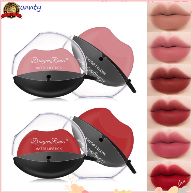 TEAYASON Batom Hidratante Mate Preguiçoso Em Forma De Lábio CJ