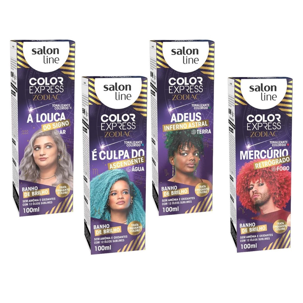 Tonalizante salon line Color Express Zodiac cores 100ml | Shopee Brasil