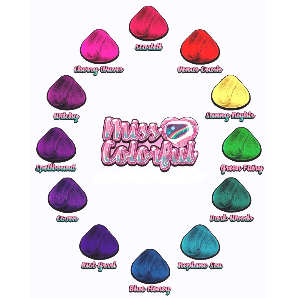 Tintura colorida Miss Colorful | Semi-Permanente | Shopee Brasil