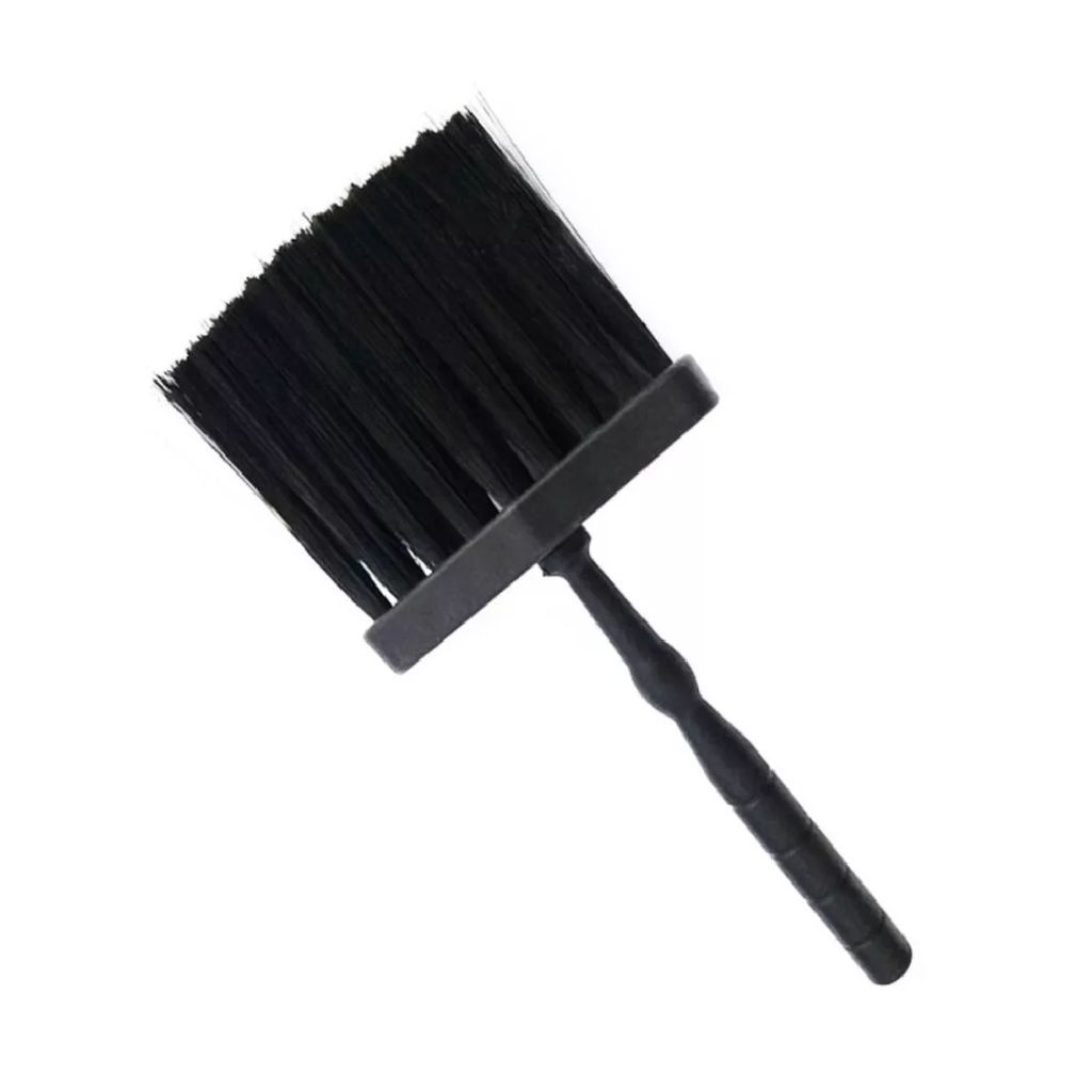 Espanador Pincel Barba E Cabelos Vassourinha Macia Barbeiro - Espanador De Uso Profissional Para Cabeleireiro Barbeiro Com Cerdas Sintéticas e Cabo Em Plástico