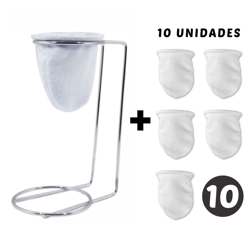 Mini Coador Individual De Café 1 Unidade + 10 Refis Extras | Shopee Brasil