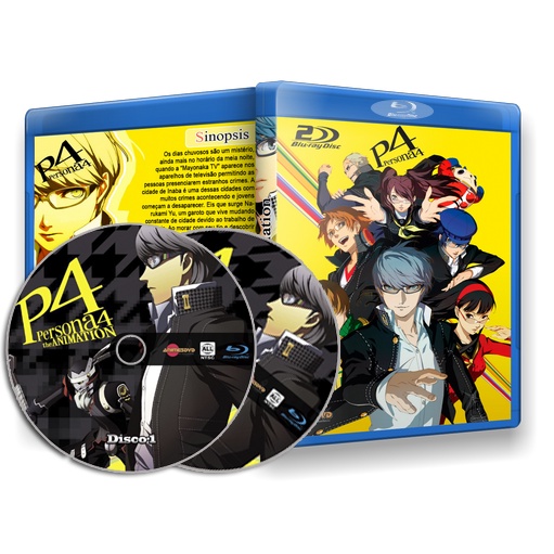 Blu-ray Persona 4: The Animation - Temporada completa.