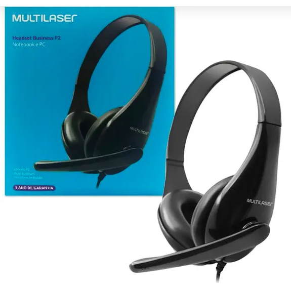 Fone de ouvido Multilaser Business PH294 P2 Preto | Shopee Brasil