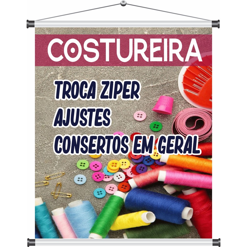 Banner Costureira Metrox Cm Shopee Brasil