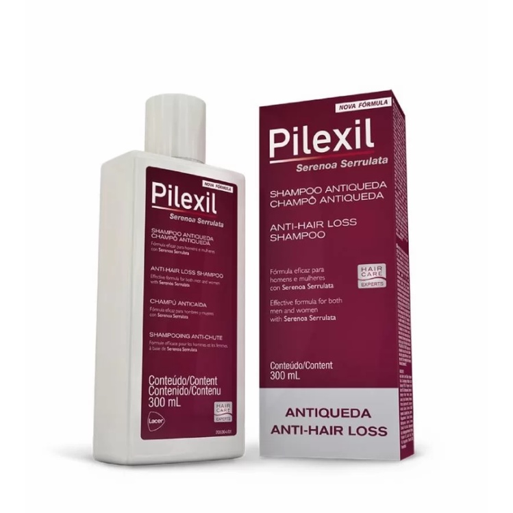 Pilexil Shampoo Antiqueda 300 ml indicado para prevenção e interrupção ...