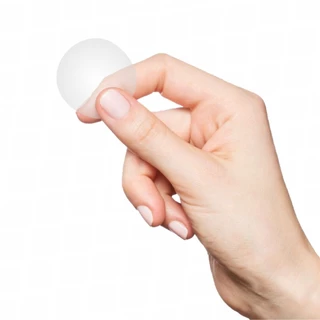 500 Selos Transparentes - Adesivo de Bolinha para Sacolas Caixas Presentes - Etiqueta em Vinil Transparente 2,5x2,5cm