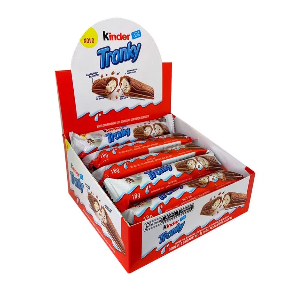 Caixa de chocolate Kinder Tronky c/10un - Ferrero