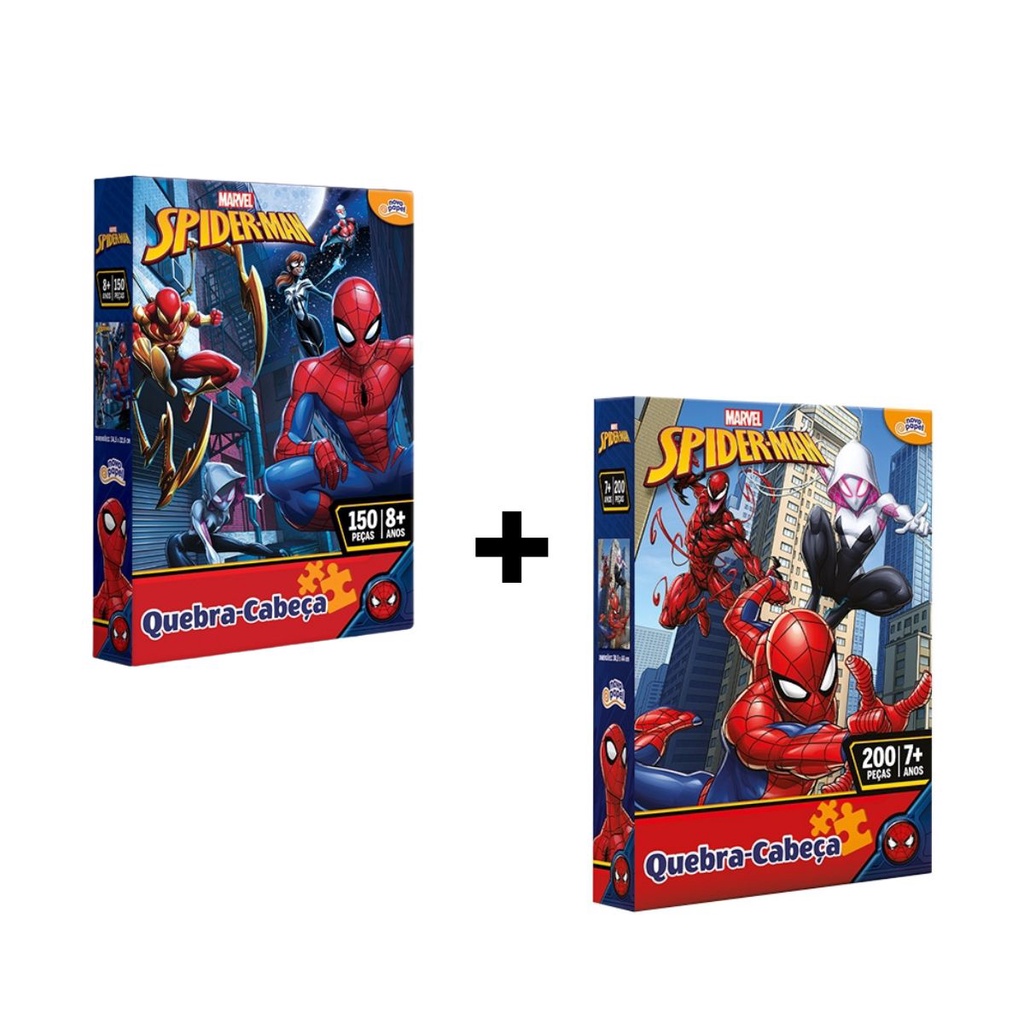 Quebra Cabeça 200 Peças Spiderman Toyster 2397