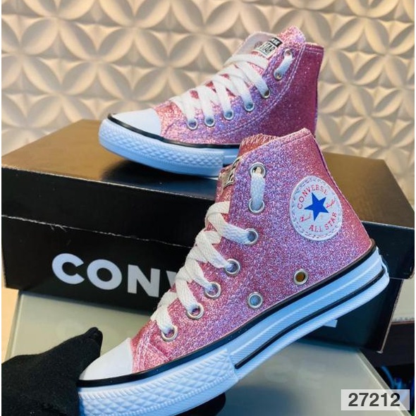 Tênis Converse Chuck Taylor All Star Cano Alto Glitter - Feminino