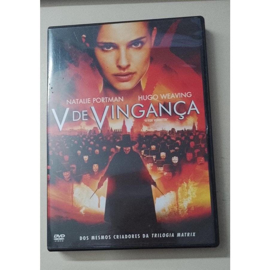 DVD V De Vingança Natalie Portman Hugo Weaving Original V For Vendetta  James McTeigue