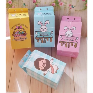 10 Caixas Milk Lembrança Feliz Páscoa Religioso Semana Santa Quaresma em Oferta na Shopee