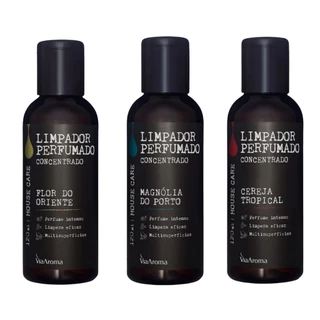 Limpador Perfumado Concentrado para Limpar Casa, Piso, Chão, Móveis Via Aroma 120ml
