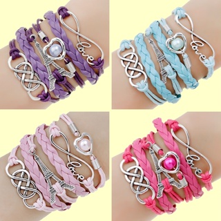 9pcs/set Cross Decor Beaded Bracelet  Pulseiras de contas, Joias  femininas, Joias de moda