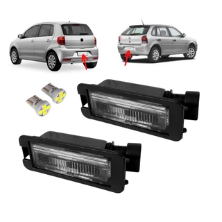 Kit 2 Lanterna Luz De Led Placa Para Gol G4 Fox Saveiro G5 G6 G7 PROMOÇÃO SHOPEE